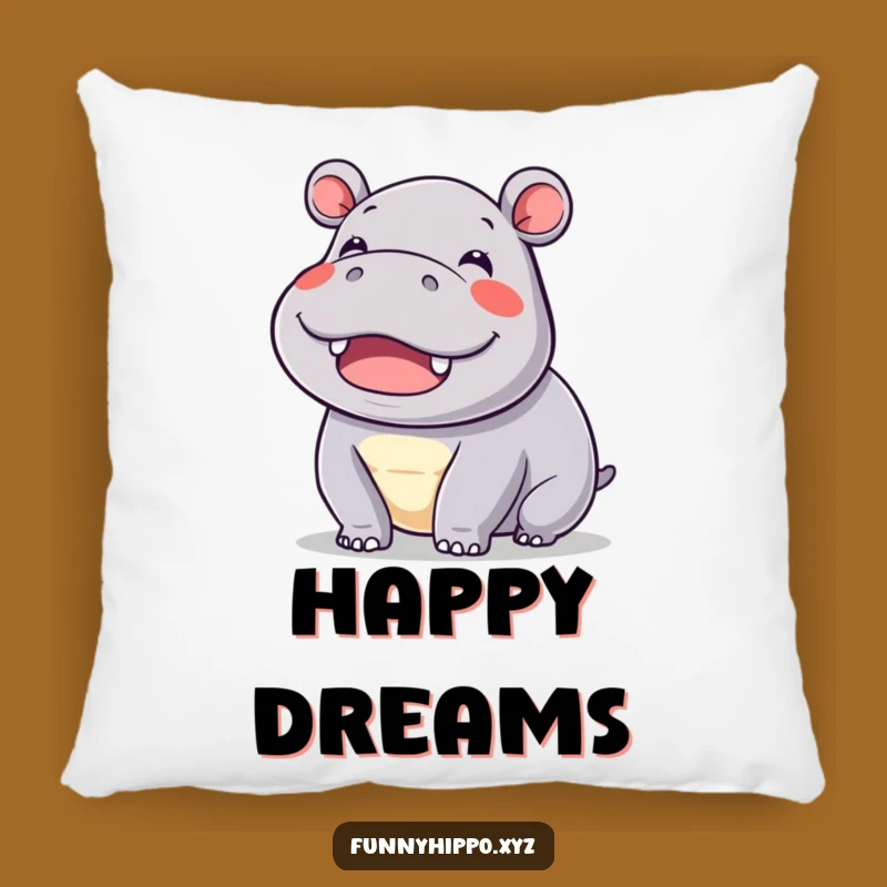 Cute Kawaii Hippo Ear Pillow - Funny Comfy Hippo Wiggle Accent
