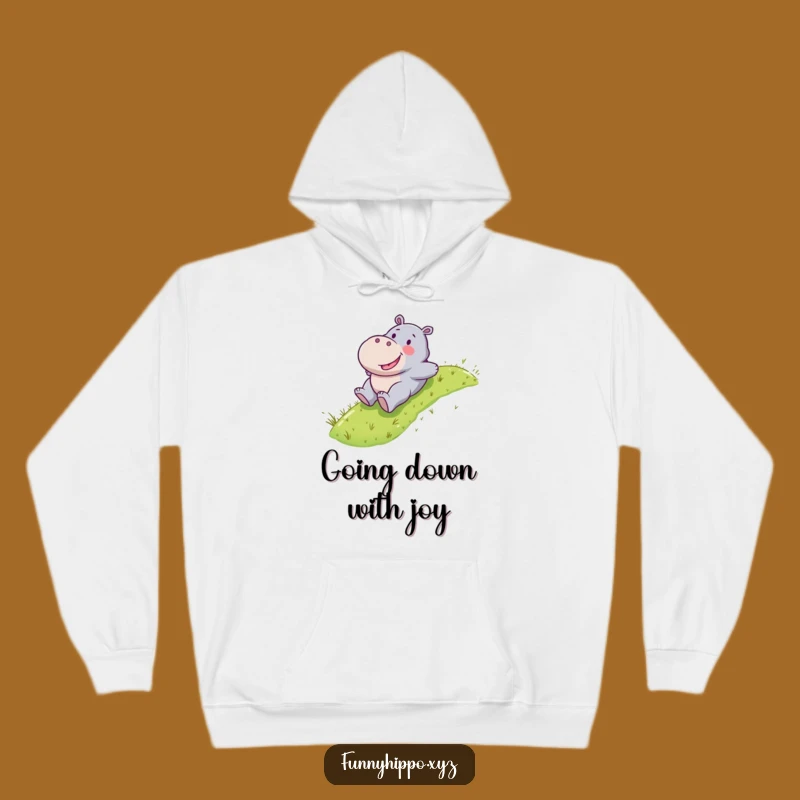 Funny Kawaii Hippo Hoodie - Cozy Sweatshirt for Happy Sliders